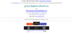 Desktop Screenshot of grace-baptist-church.us
