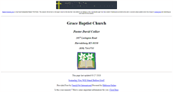 Desktop Screenshot of harrodsburg.grace-baptist-church.us